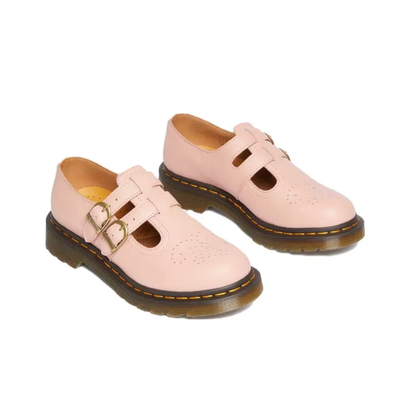 Dr.Martens 8065 Virginia Leather Mary Jane 'Peach Beige' Women's-2