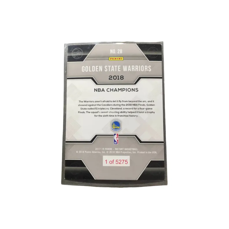 PANINI 2017 18 Player Card Warriors Championship Serial 1 Of 5275 Player Card Product Pass Sports Cards 1 Pc-1