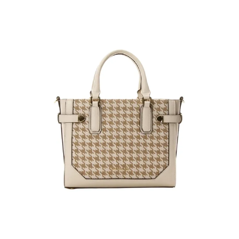SAMANTHA THAVASA Cotton Synthetic Leather And Polyester Blend Handbag Women's White-0