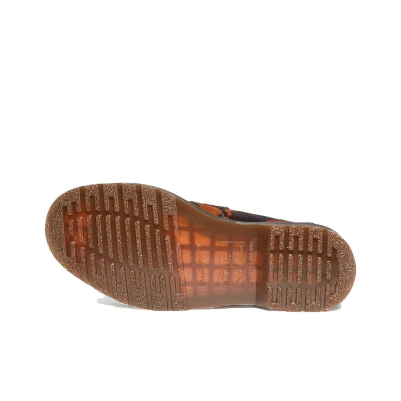 Dr.Martens Adrian Made In England Hair On Tassel Loafers 'Ocelot Dark Brown'-4