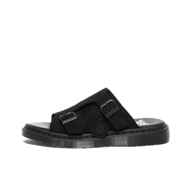 Dr.Martens Rubber Sole Slip Resistant Slide Slippers Unisex Black-0