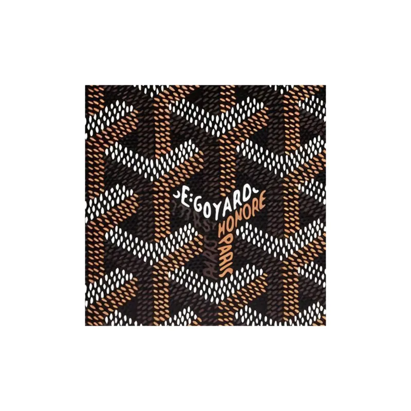 GOYARD SAINT-MARC Canvas Cowhide Card Holder Unisex Brown-3