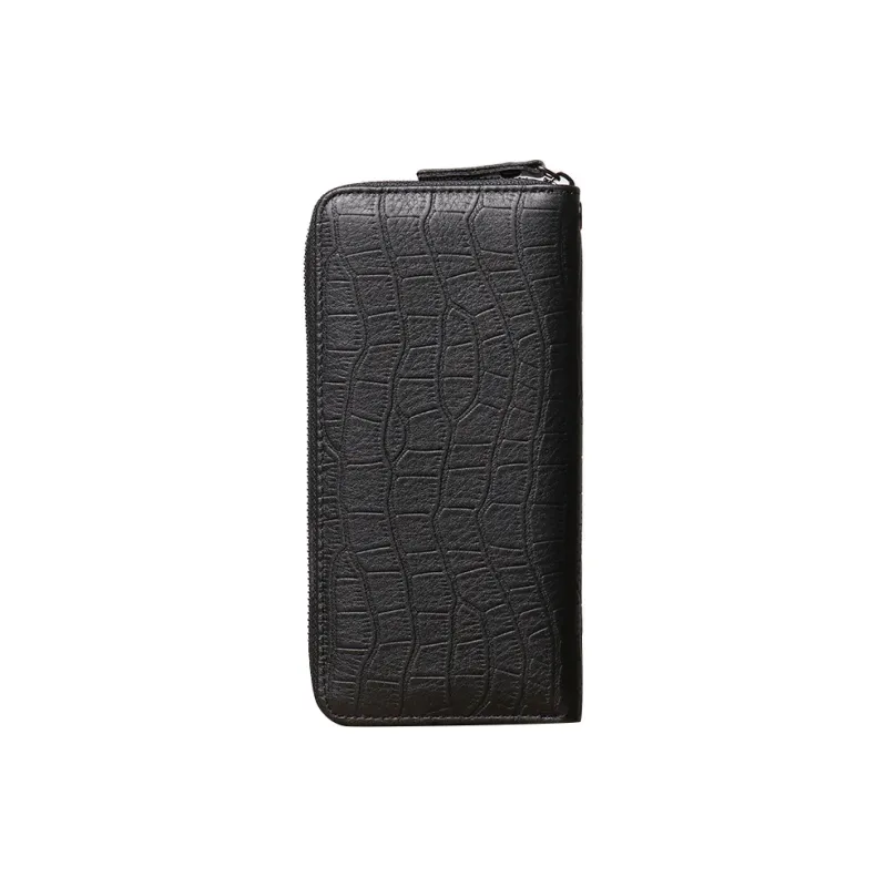 DOSRFINI Cow Leather Wallet Small Size Men's Black-1