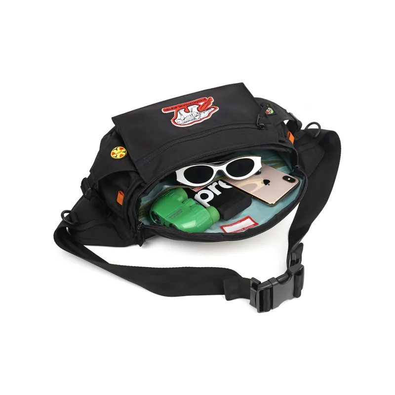 Rough Enough Multifunction Large Capacity Sling Bag Men's Black-1