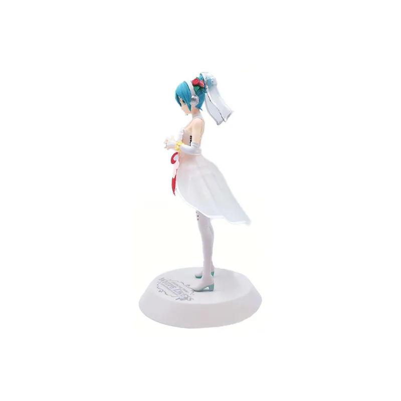 SEGA Hatsune Miku Sega, Gege Plan, White Wedding Dress Bonus Gifts 23cm-1