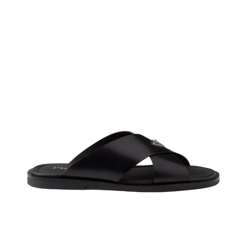 PRADA Slide Slippers Men's Black-1