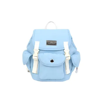 Doughnut Nylon Backpack Unisex Clear Blue