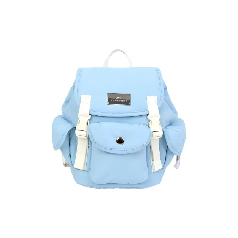 Doughnut Nylon Backpack Unisex Clear Blue-0