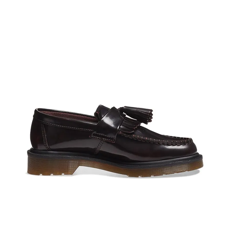 Dr. Martens Adrian Arcadia Leather Tassel Loafers 'Cherry Red'-1