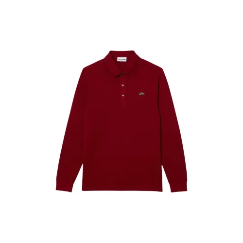 LACOSTE Polo Shirts Men Burgundy