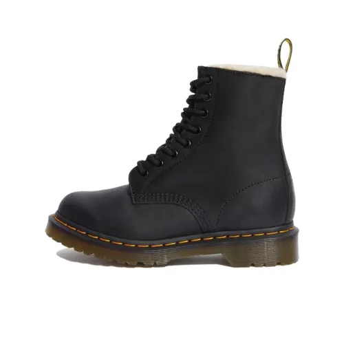 Dr. Martens 1460 Serena Faux Shearling-lined Ankle Boots