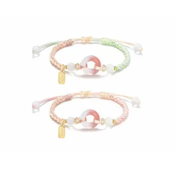JOYDINNY Colored Glaze Bracelets Unisex