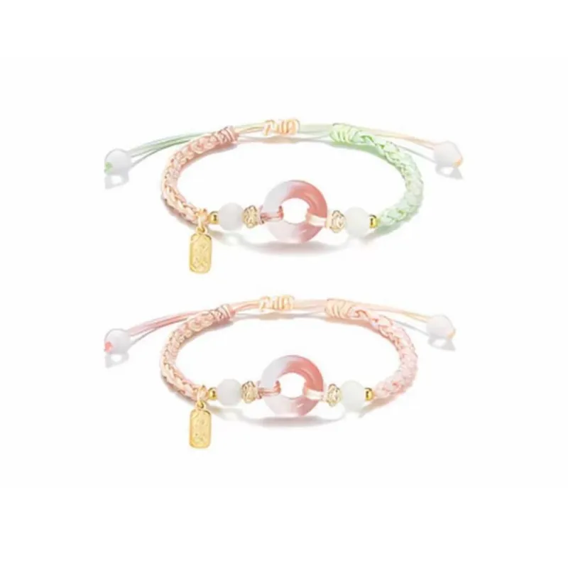 JOYDINNY Colored Glaze Bracelets Unisex-0