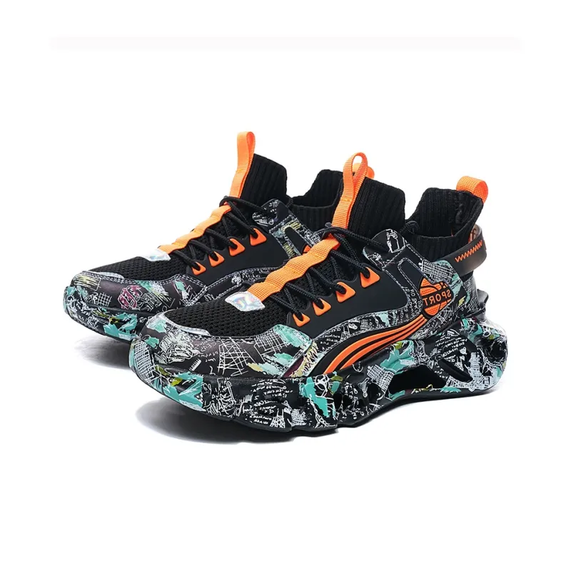 MABEL&CO Cushioning Rebound Height Increasing Wear-Resistant Lightweight Slip-Resistant Low-Top Running Shoes Unisex-5
