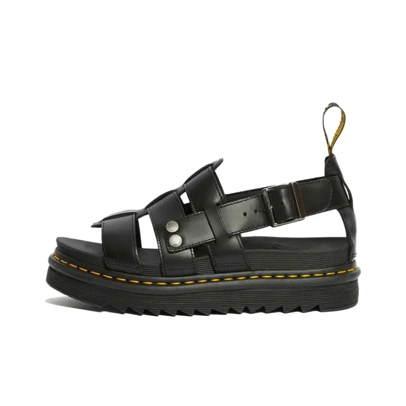Dr.Martens Terry Leather Black Sandals-0