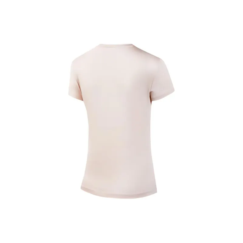 QIAODAN T Shirt Women's Sheer Pink Yarn-1