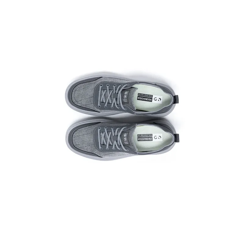 JOSINY Breathable Water-Resistant Wear-Resistant Cushioning Height Increasing Low-Top Skateboard Shoes Men's-9