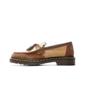 Dr.Martens Adrian Made In England Suede Tassle Loafers 'Dark Brown'