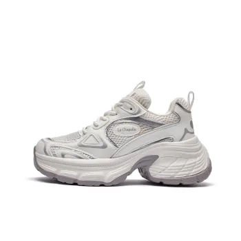 La Chapelle Breathable Height Increase Low Top Chunky Sneakers Women's