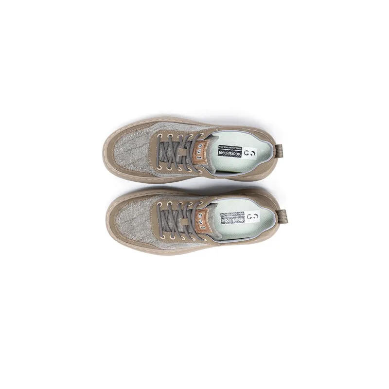 JOSINY Breathable Water-Resistant Wear-Resistant Cushioning Height Increasing Low-Top Skateboard Shoes Men's-15