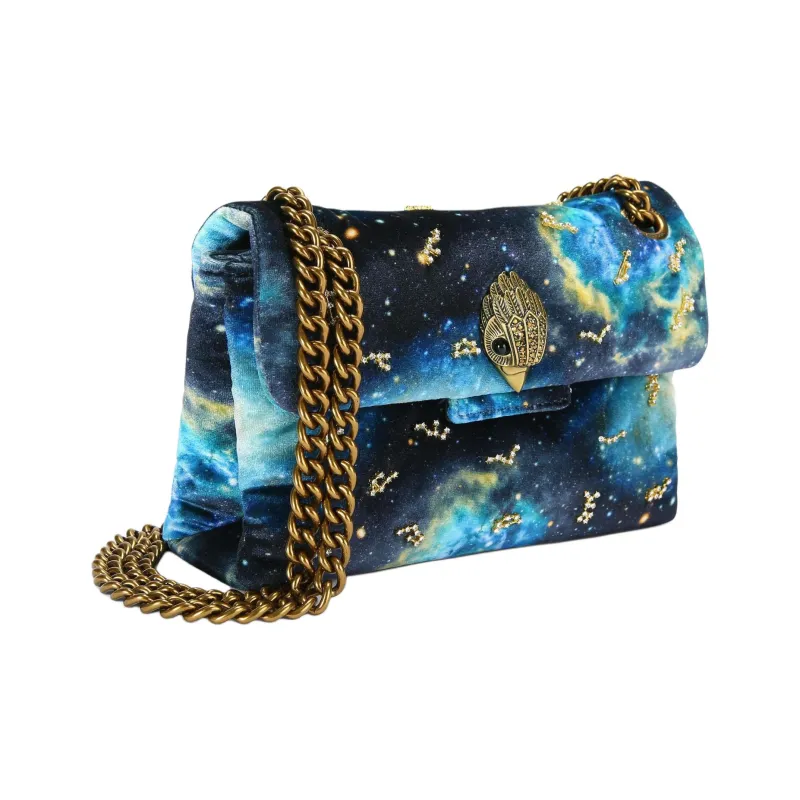Kurt Geiger London Velvet Shoulder Bag Crossbody Bag Mini Women's Blue-1