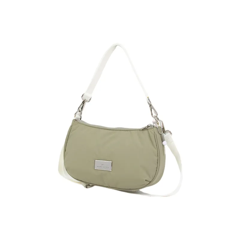 Doughnut Nylon Shoulder Bag Women's Army Green-1