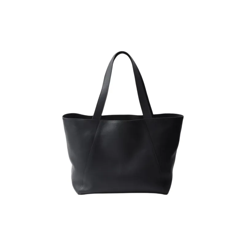 PRADA Leather Tote Bag, Shopping Bag, Handbag Men's Black-3