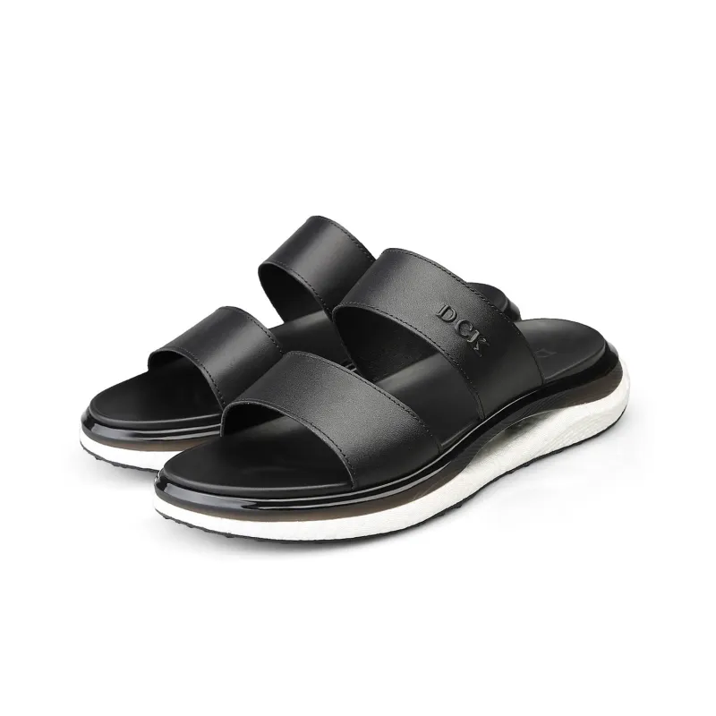 DCK Foam Sole Rubber Sole Cut-Out Slip-Resistant Abrasion-Resistant Slide Slippers Men's-2