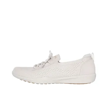 Skechers Newbury St Slip-Resistant Breathable Low-Top Casual Shoes Women's Ecru