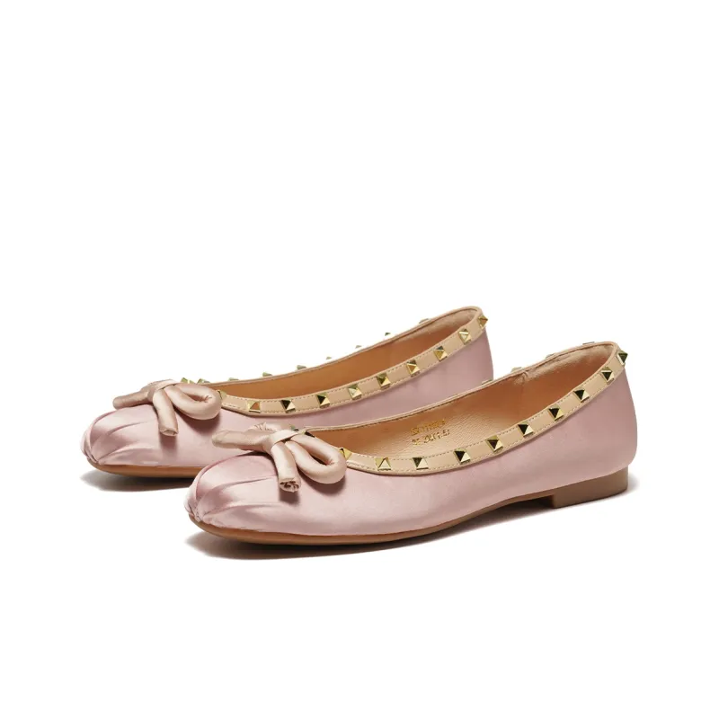ST&SAT Women's Casual Shoes Pink Apricot Silver-2