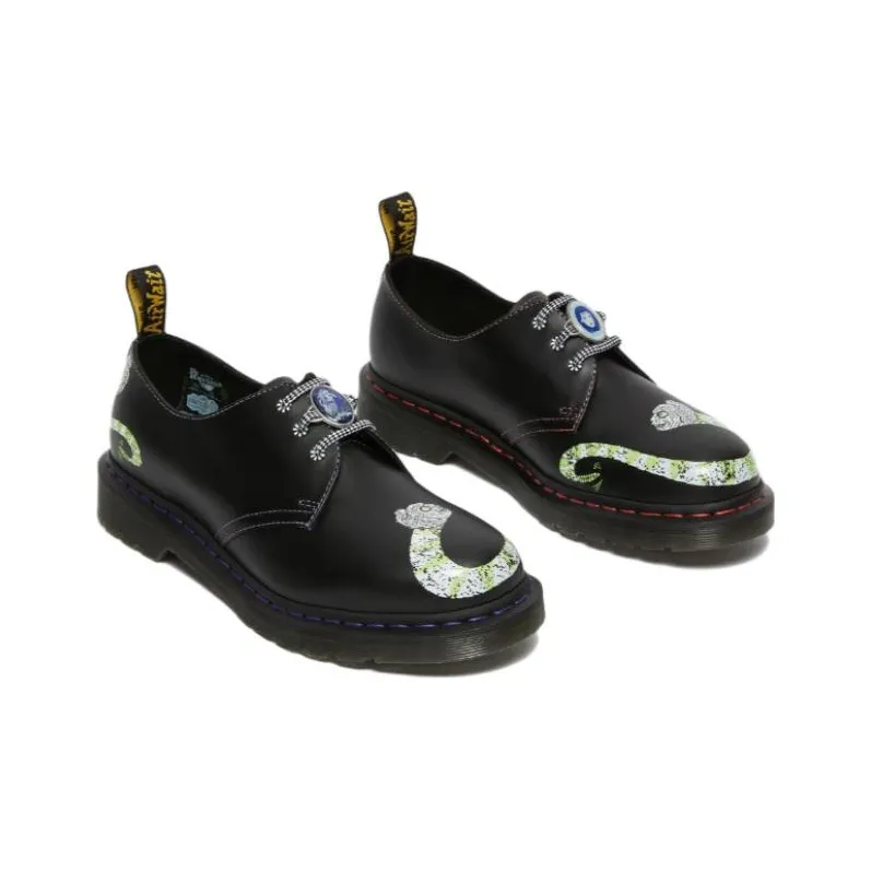 Dr. Martens 1461 Wb Beetlejuice Smooth Leather Oxford Black Smooth-2