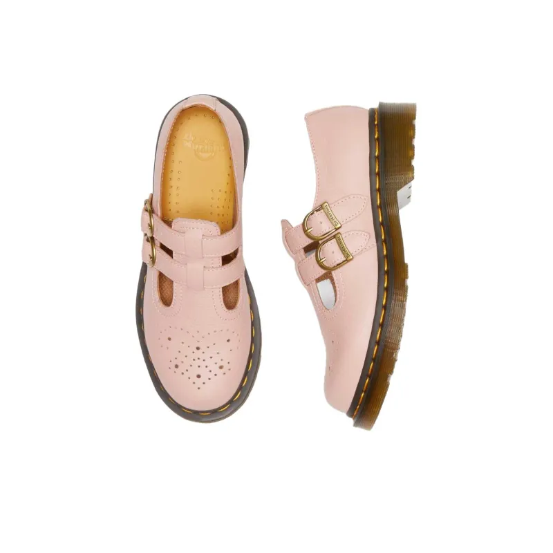 Dr.Martens 8065 Virginia Leather Mary Jane 'Peach Beige' Women's-4