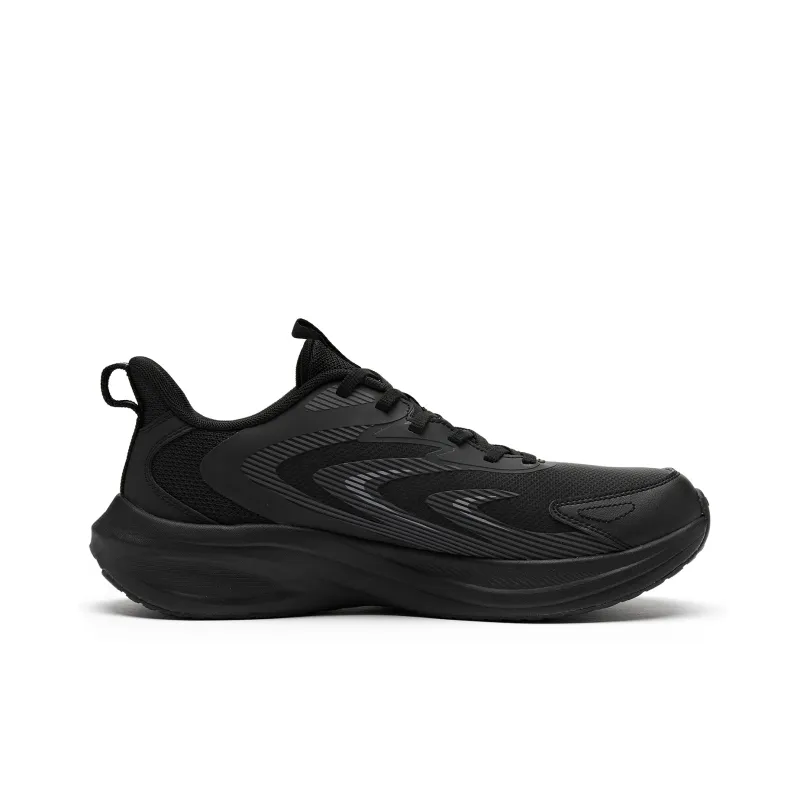 QIAODAN The Support Is Non slip Low Top Running Shoes Men's Black-1