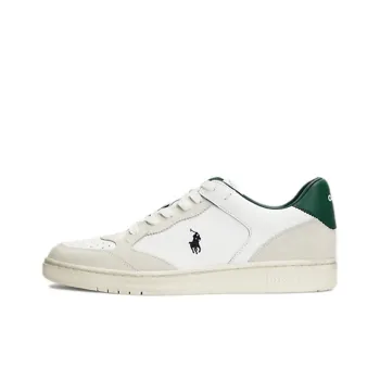 Polo Ralph Lauren Court Low Top Skateboard Shoes Men's White
