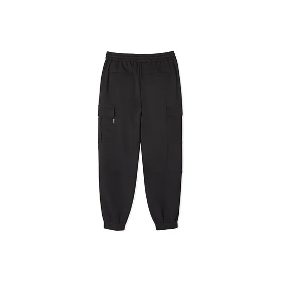 Cabbeen Knitted Sweatpants Men's Coal Black 01-1