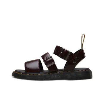 Dr.Martens Vegan Gryphon Stylish Sandals Women's Red Brown