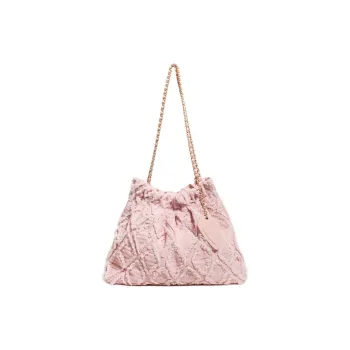 CHISIY Artificial Leather Tote Bag Shopping Bag Handbag Shoulder Bag Large Size Women's Pink
