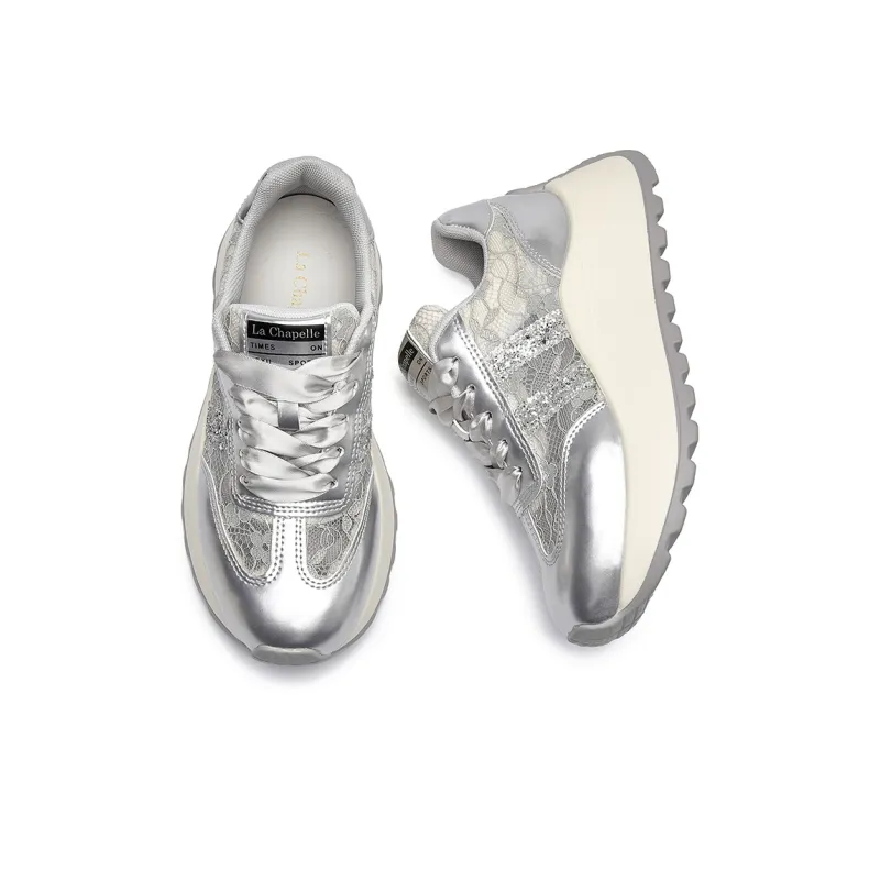 La Chapelle Slip Resistant And Breathable Low Top Chunky Sneakers Women's-2
