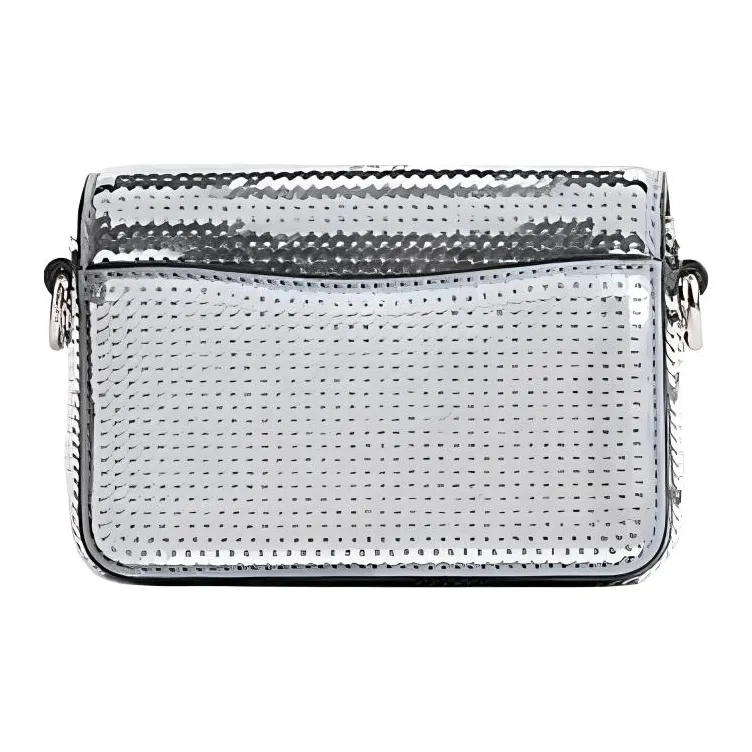 COACH Studio Cow Leather Small Square Bag, Crossbody Bag, Shoulder Bag Mini Women's Silver-2