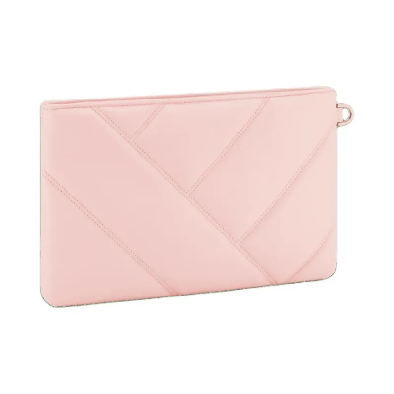 BVLGARI Serpenti Cabochon Calfskin Clutch Women's Pink-1