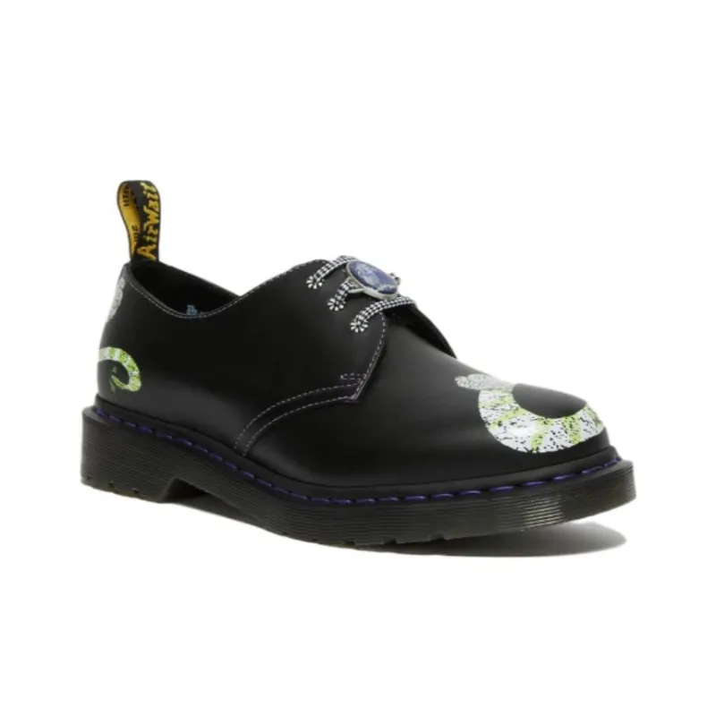 Dr. Martens 1461 Wb Beetlejuice Smooth Leather Oxford Black Smooth-1