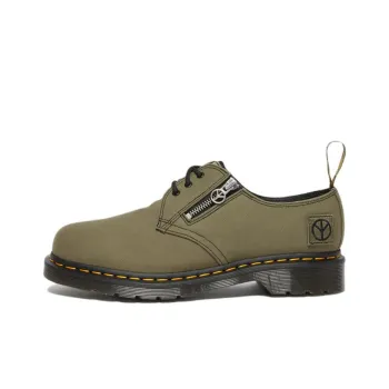 Dr.Martens X Babylon 1461 Canvas & Leather Oxford Shoes 'Black Olive'