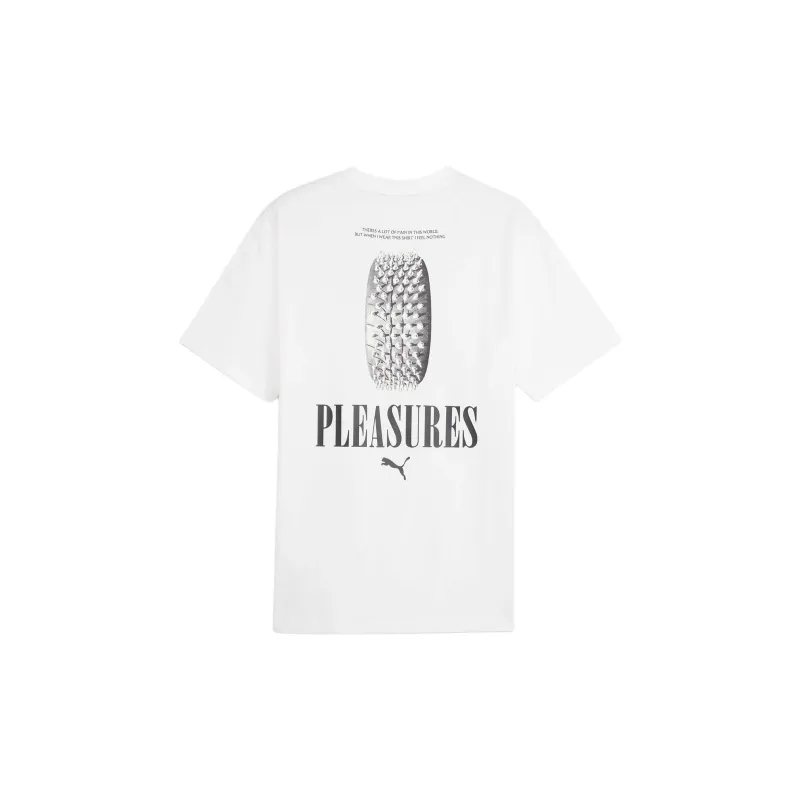 PLEASURES x PUMA T-Shirt Men's White-1