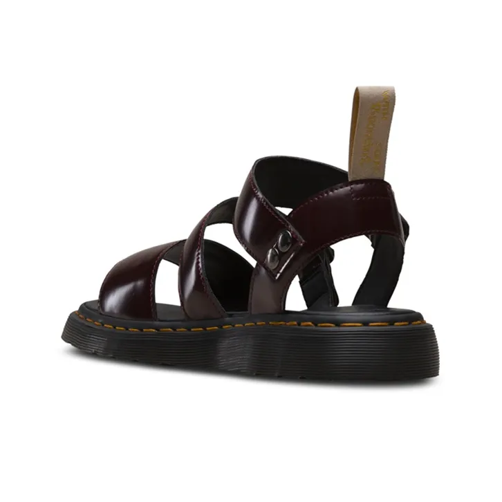 Dr.Martens Vegan Gryphon Stylish Sandals Women's Red Brown-2