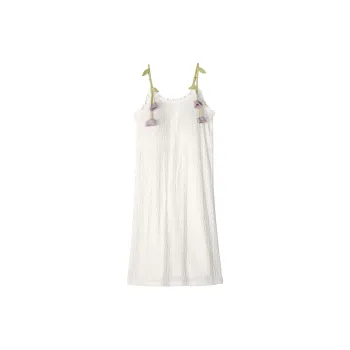 XUANZHITING Nightgown Women's White