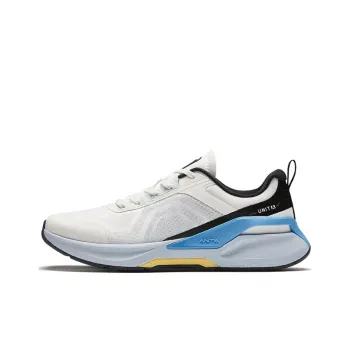 Anta Variety Training Collection Cushioning Slip Resistant Low Top Training Shoes Men's White Black Blue