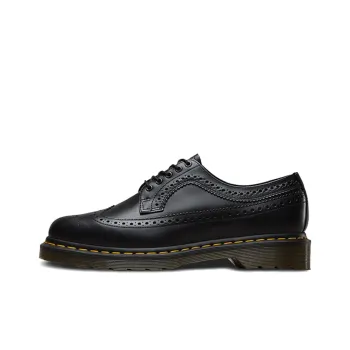 Dr.Martens 3989 Yellow Stitch Smooth Leather Brogue 'Black'