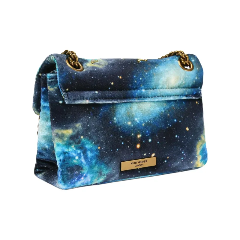 Kurt Geiger London Velvet Shoulder Bag Crossbody Bag Mini Women's Blue-2