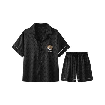 Qiao Ni Tong Pajama Set Men's Black