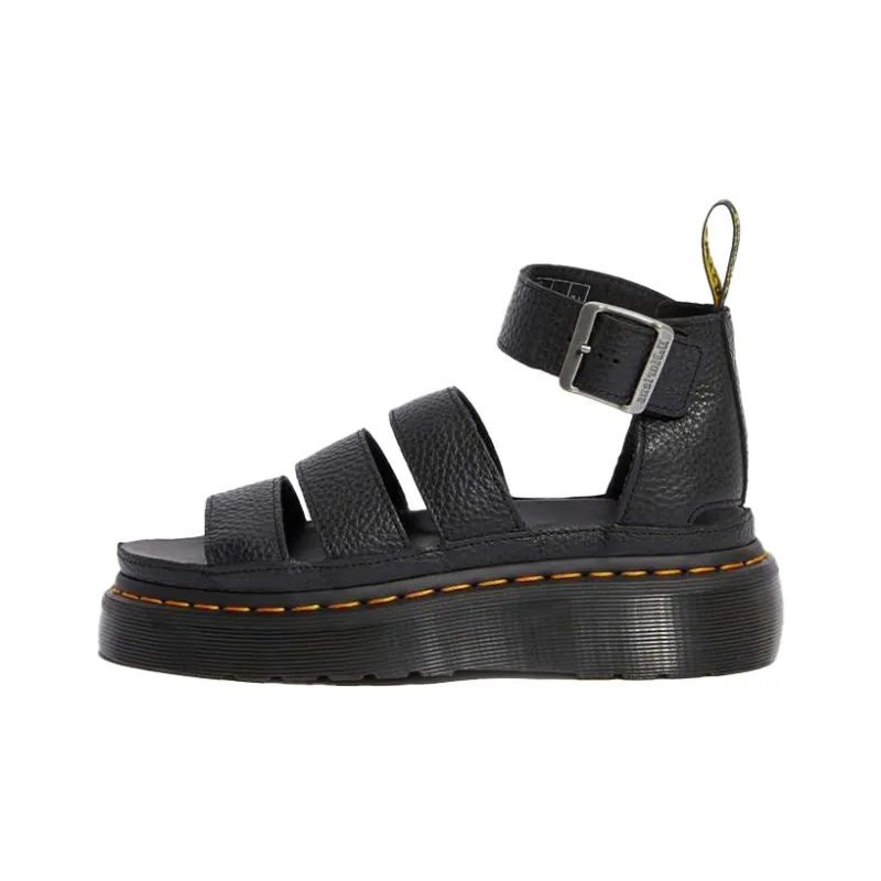 Dr.Martens Clarissa Ii Leather Platform Sandals 'Black' Women's-0